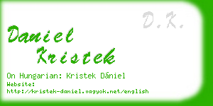 daniel kristek business card