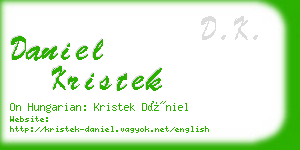 daniel kristek business card